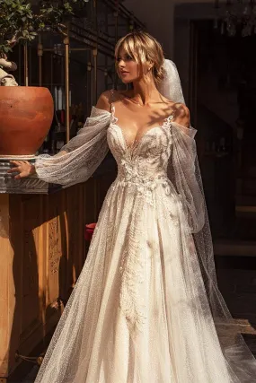 Barbie Wedding Dress With Puffy Sleeves
