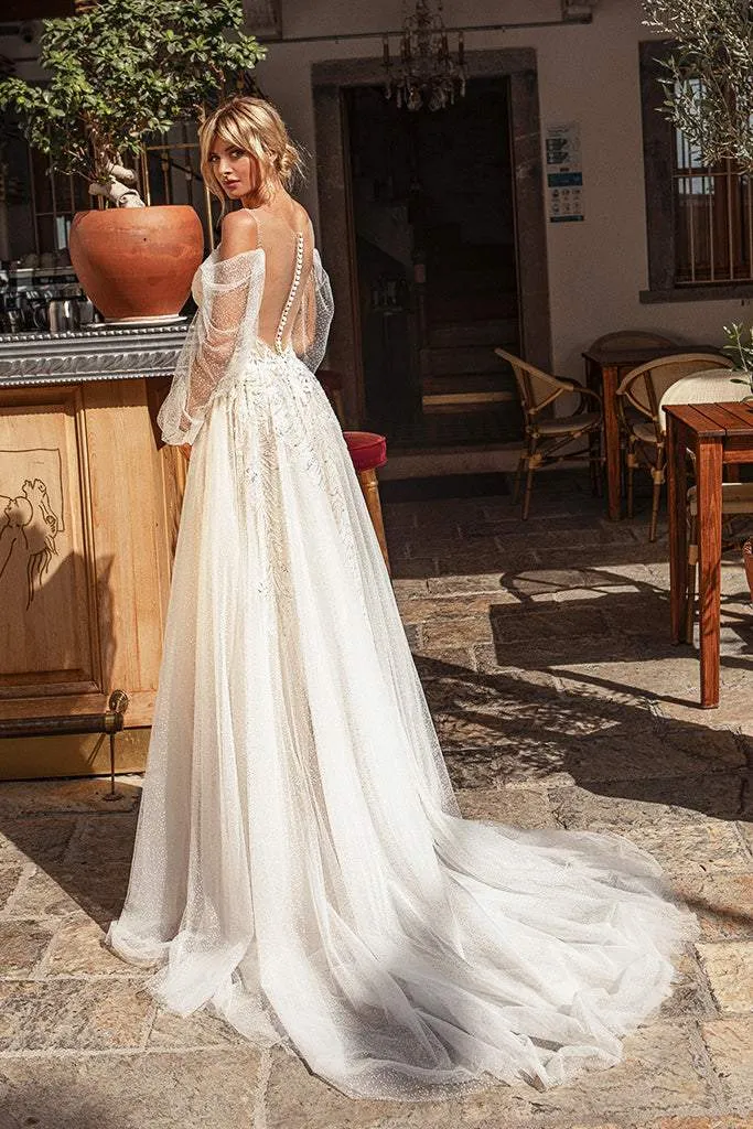 Barbie Wedding Dress With Puffy Sleeves