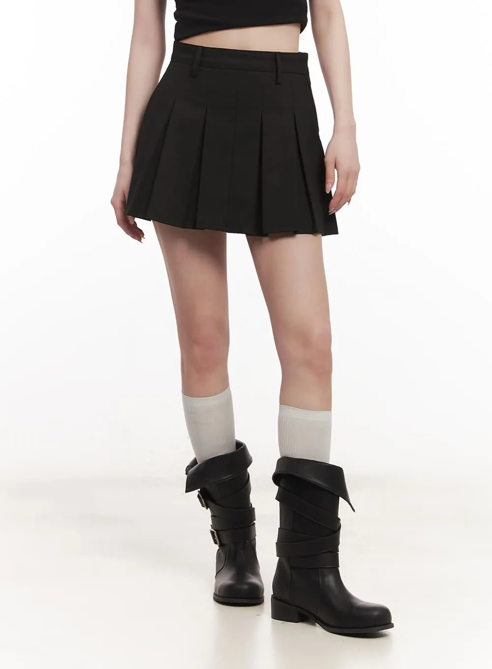 Classic Pleated Mini Skirt CM518