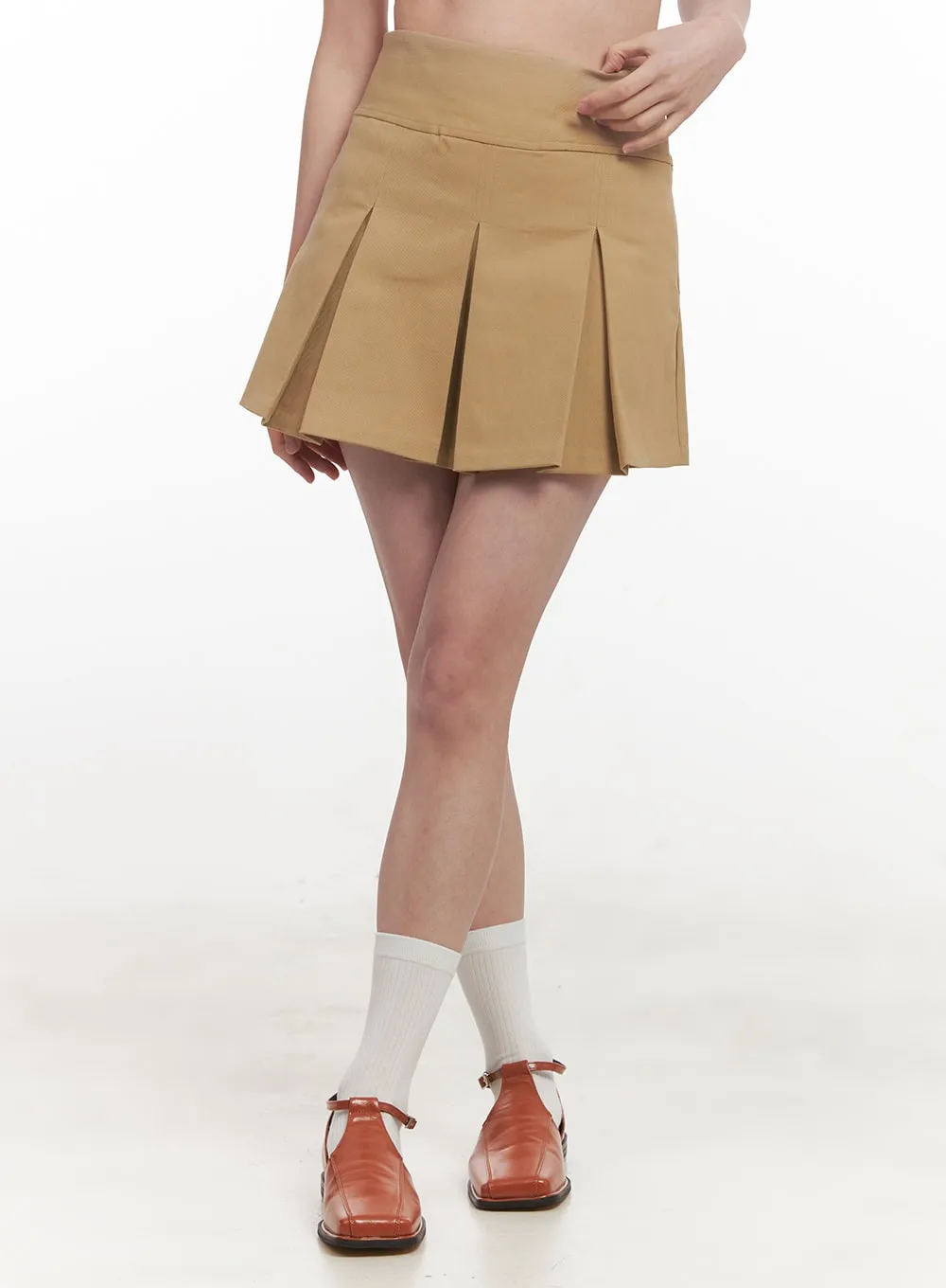 Classic Pleated Mini Skirt IF505