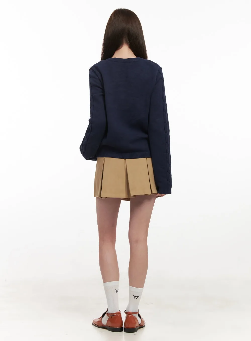 Classic Pleated Mini Skirt IF505