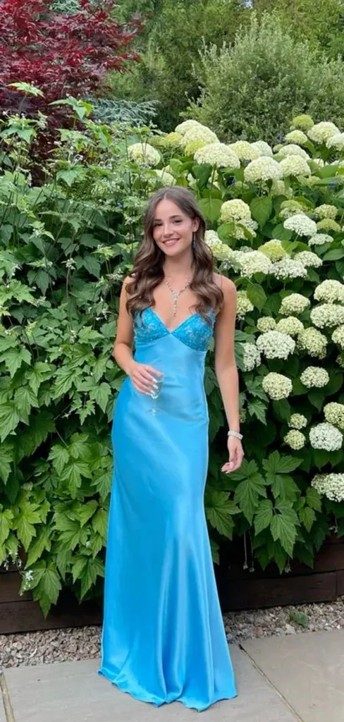 Classy Spaghetti Strap Sleeveless Mermaid Satin Long Prom Dresses ,LTP3624
