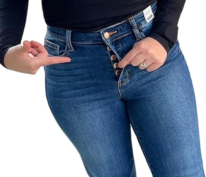 Judy Blue Hidden Button Fly Jeans - FINAL SALE