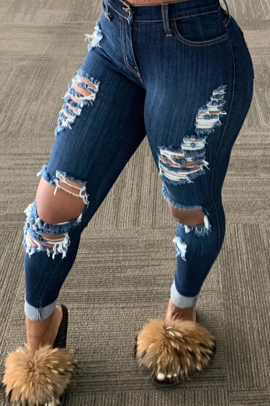 Not Basic Distressed Denim