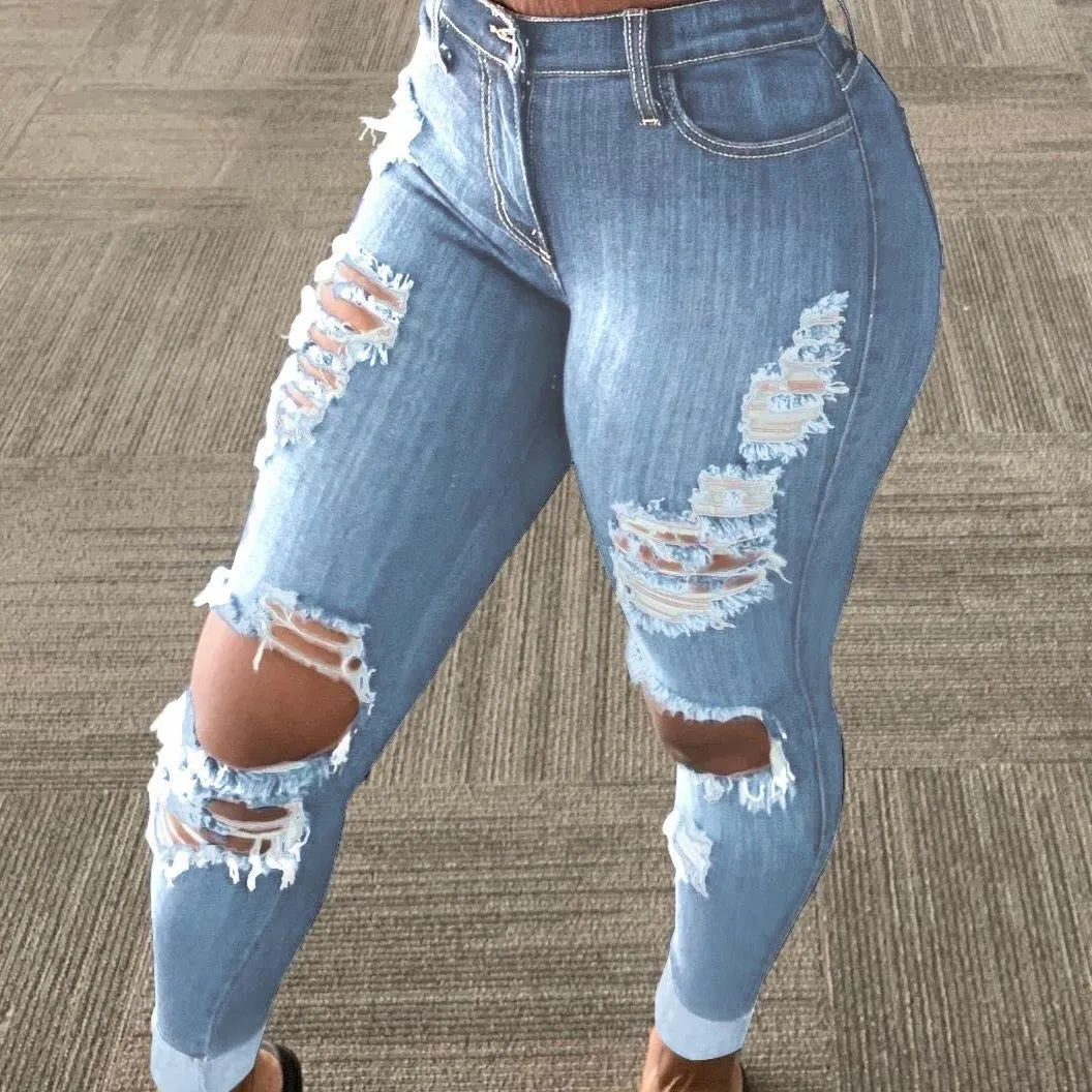 Not Basic Distressed Denim