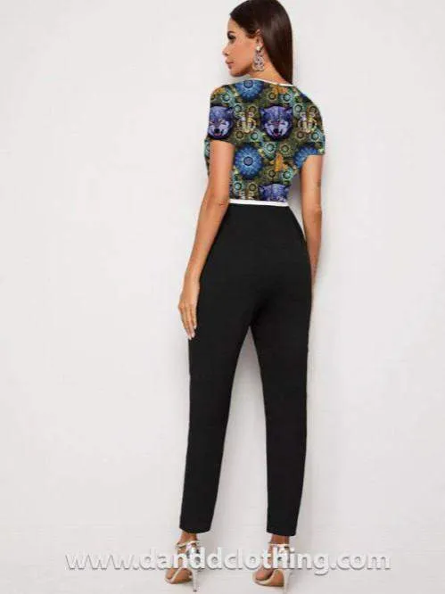 Stylish Print Jumpsuit