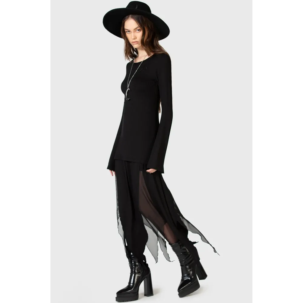 The Grimmer the Better Midi Skirt